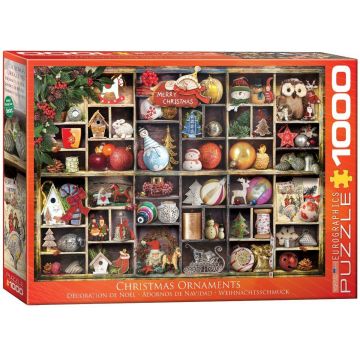 Puzzle Eurographics din 1000 de piese - Ornamete de Craciun