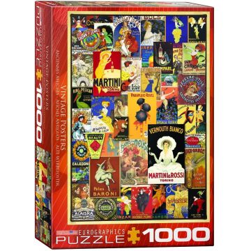 Puzzle Eurographics din 1000 de piese - Postere retro