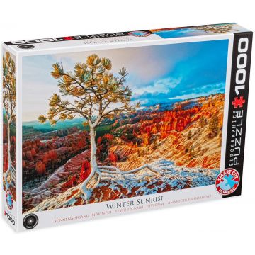 Puzzle Eurographics din 1000 de piese - Rasarit iarna