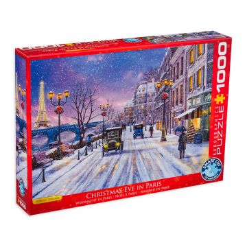 Puzzle Eurographics din 1000 de piese - Seara de Craciun in Paris, Dominic Davison