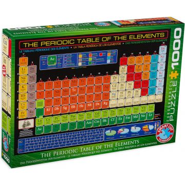Puzzle Eurographics din 1000 de piese - Tabel periodic