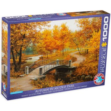 Puzzle Eurographics din 1000 de piese - Toamna in Old Park, Evgeny Lushpin