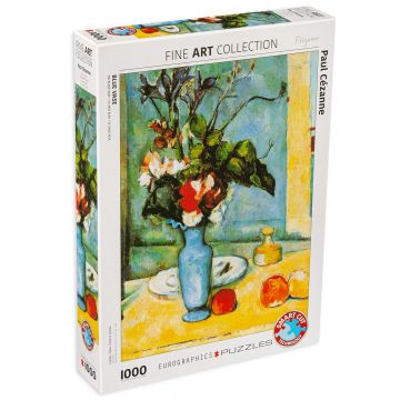 Puzzle Eurographics din 1000 de piese - Vaza albastra, Paul Cezanne