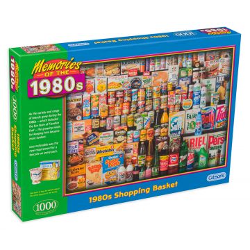 Puzzle Gibsons din 1000 de piese - Cosul de cumparatururi in anii 80, Robert Opie