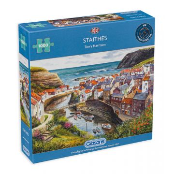 Puzzle Gibsons din 1000 de piese - Staithes, Anglia, Terry Harrison