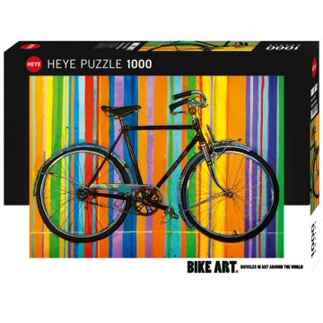 Puzzle Heye din 1000 de piese - Din nou liberi, Bike Art