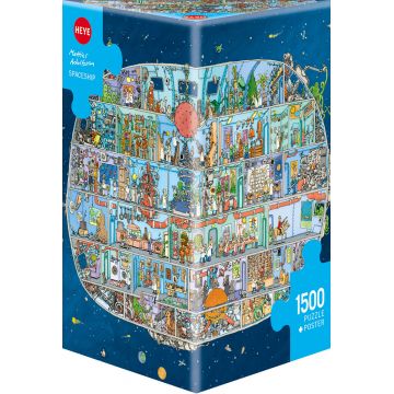 Puzzle Heye din 1500 de piese - Nava spatiala, Matthias Adolfson