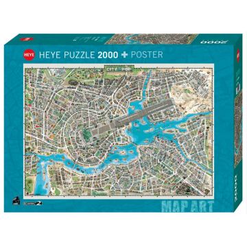Puzzle Heye din 2000 de piese - Orasul muzicii pop