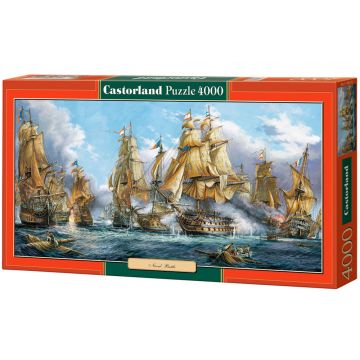 Puzzle panoramic Castorland din 4000 de piese - Batalia navala