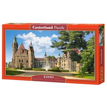Puzzle panoramic Castorland din 4000 de piese - Castelul Moszna in Polonia