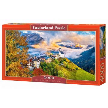 Puzzle panoramic Castorland din 4000 de piese - Colle Santa Lucia in Italia
