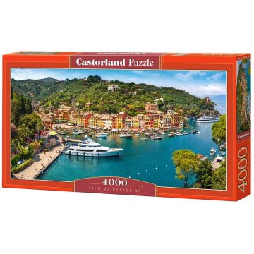 Puzzle panoramic Castorland din 4000 de piese - Vedere spre Portofino, Italia
