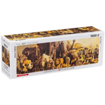 Puzzle panoramic Eurographics din 1000 de piese - Arca lui Noe, Haruyo Takino