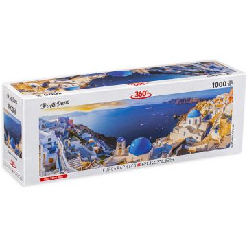 Puzzle panoramic Eurographics din 1000 de piese - Santorini, Grecia
