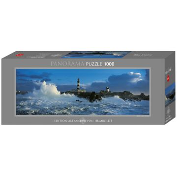 Puzzle panoramic Heye din 1000 de piese - Farul in furtuna, Alexander von Humboldt