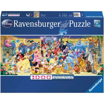 Puzzle panoramic Ravensburger din 1000 de piese - Eroii Disney