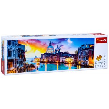 Puzzle panoramic Trefl din 1000 de piese - Canal Grande, Venetia