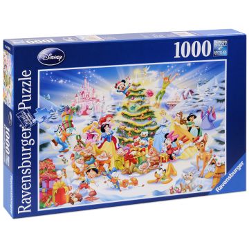 Puzzle Ravensburger de 1000 piese - Craciun la Disney