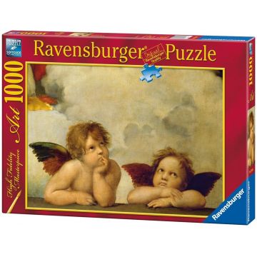 Puzzle Ravensburger de 1000 piese - Heruvimi, Rafaelo Sanzio