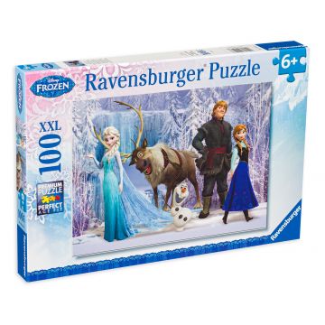 Puzzle Ravensburger din 100 XXL de piese - Disney - Regatul de gheata