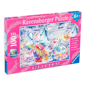 Puzzle Ravensburger din 100 XXL de piese - Unicorni uimitori