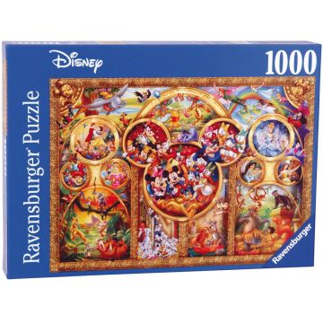 Puzzle Ravensburger din 1000 de piese - Cele mai bune teme Disney