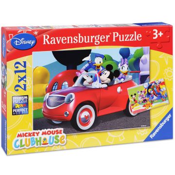 Puzzle Ravensburger din 2 x 12 de piese - Mickey si prietenii