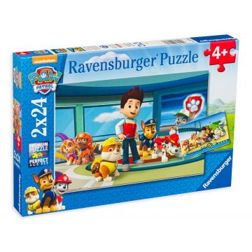 Puzzle Ravensburger din 2 x 24 de piese - Paw Patrol