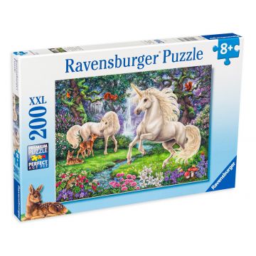 Puzzle Ravensburger din 200 XXL de piese - Unicorni mistici