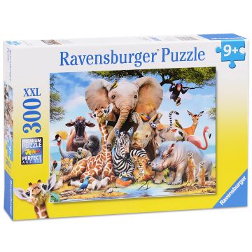 Puzzle Ravensburger din 300 XXL de piese - Animalele din Africa