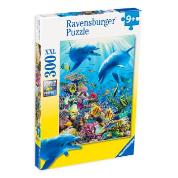 Puzzle Ravensburger din 300 XXL de piese - Aventura subacvatica
