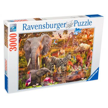 Puzzle Ravensburger din 3000 de piese - Viata salbatica din Africa