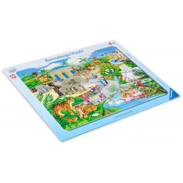 Puzzle Ravensburger din 45 de piese - Vizita la zoo