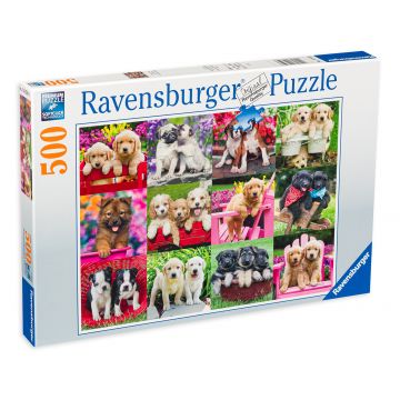 Puzzle Ravensburger din 500 de piese - Catelusi