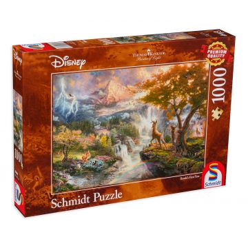 Puzzle Schmidt din 1000 de piese - Bambi, Tomas Kincaid