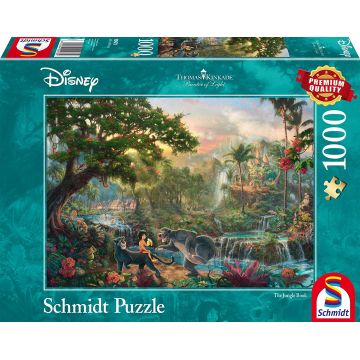 Puzzle Schmidt din 1000 de piese - Cartea junglei, Tomas Kincaid
