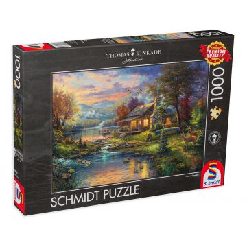Puzzle Schmidt din 1000 de piese - Paradisul naturii, Thomas Kinkade