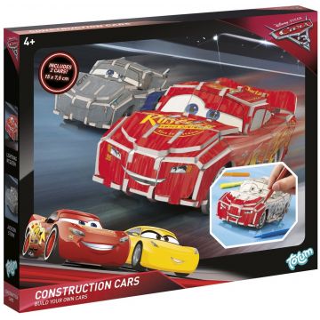 Set creatie Totum Cars 3 - Creeaza singur, Masina cu sistem de actionare