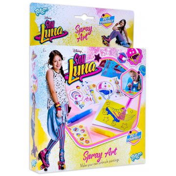 Set creatie Totum Soy Luna - Decoreaza singur, cu pix cu spray