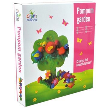 Set creativ Andreu Toys - Fa-ti gradina de flori din pompoane