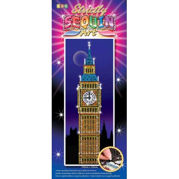 Set creativ KSG Crafts Sequin Art - Arta cu paiete, Big Ben