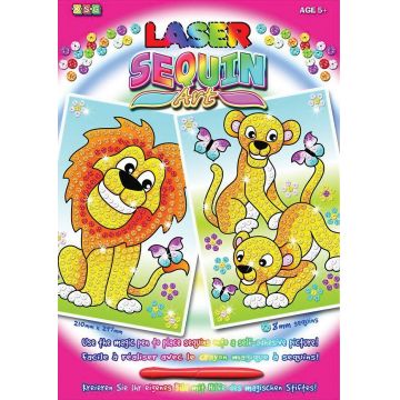 Set creativ KSG Crafts Sequin Art - Arta cu paiete, Lei