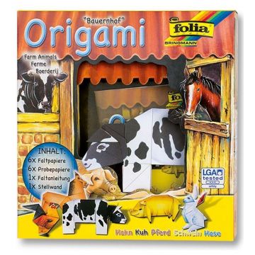 Set creativ pentru origami Folia - Lumea animalelor, ferma