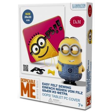 Set creativ Revontuli Toys Oy - Coase singur, husa pentru tableta cu Minions