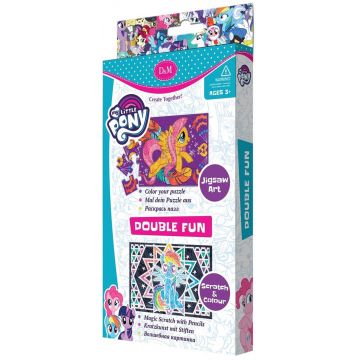 Set creativ Revontuli Toys Oy - Puzzle si gravura, dublu, My little pony