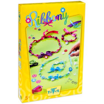 Set creativ Totum - Creeaza singur, Bijuterii cu panglici