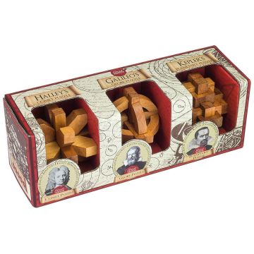 Set de 3 puzzle-uri logice Professor Puzzle – Halley, Galileo si Kepler