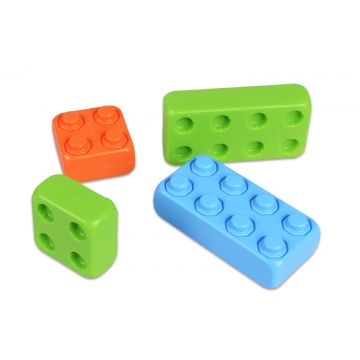 Set de construit pentru copii Junior Bricks - 25 de piese in plasa