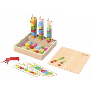 Set din lemn Classic World - forme geometrice