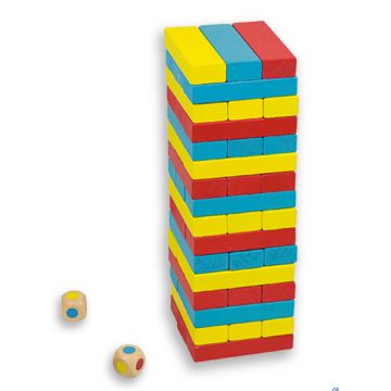 Turn colorat de echilibru cu zaruri Andreu toys
